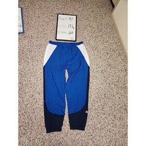 Reebok Training Woven Pants Mens Athletic Track Blue White XL High Rise